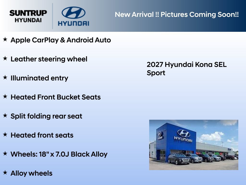New 2027 Hyundai Kona SEL Sport AWD/4WD image 3