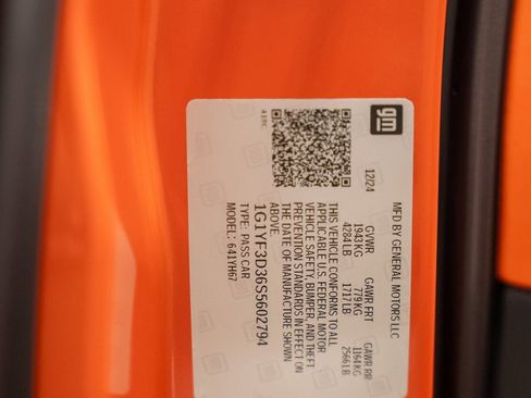 Used 2025 Chevrolet Corvette Z06 w/ Stealth Interior Trim Package image 61