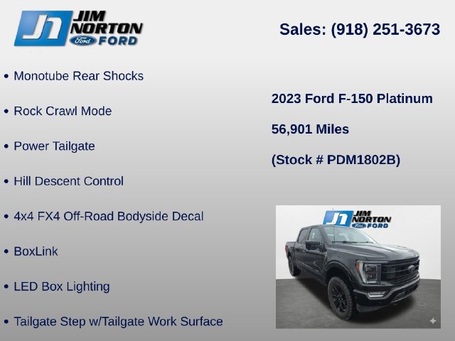 Used 2023 Ford F150 Platinum w/ Equipment Group 701A High AWD/4WD image 15