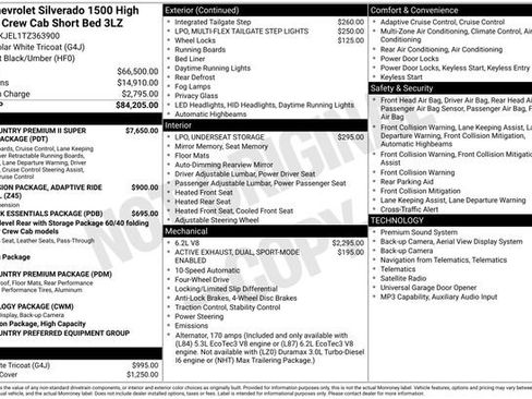 New 2026 Chevrolet Silverado 1500 High Country AWD/4WD image 3