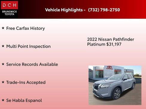 Used 2022 Nissan Pathfinder Platinum w/ Cargo Package image 4