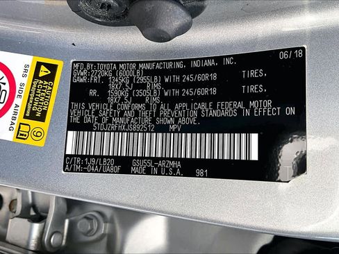 Used 2018 Toyota Highlander XLE w/ Protection Package #3 image 37