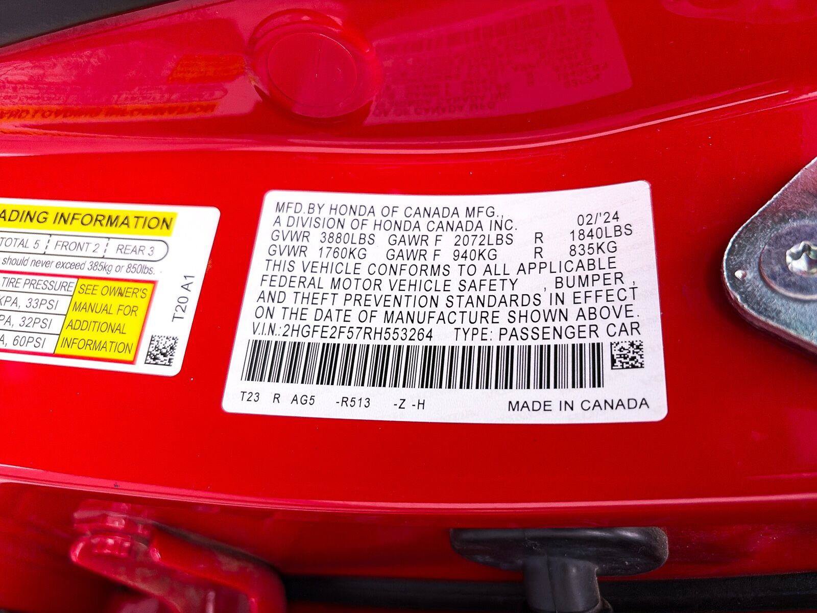 Used 2024 Honda Civic Sport image 34