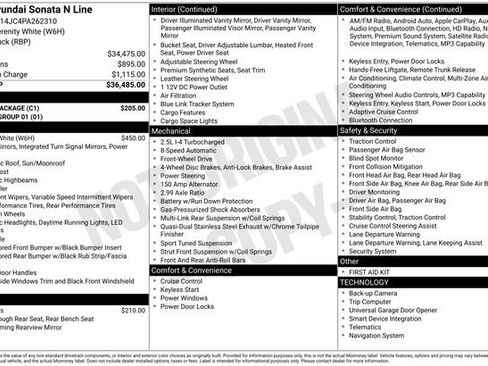 Certified 2023 Hyundai Sonata N Line w/ Cargo Package FWD image 10