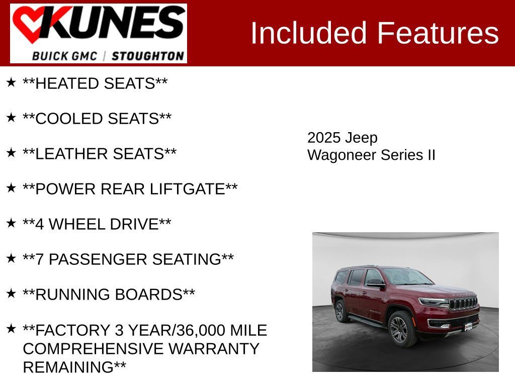 Used 2025 Jeep Wagoneer Series II AWD/4WD image 3