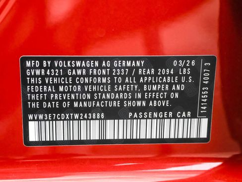 New 2026 Volkswagen GTI SE FWD image 48