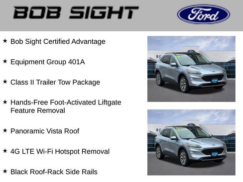 Used 2022 Ford Escape Titanium w/ Class II Trailer Tow Package AWD/4WD image 3