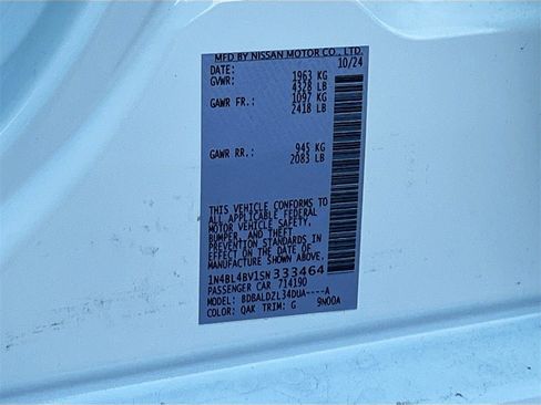 New 2025 Nissan Altima 2.5 S image 31