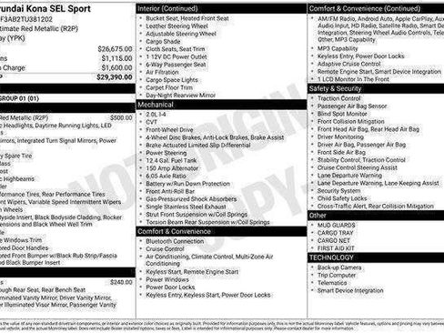 New 2026 Hyundai Kona SEL Sport FWD image 27