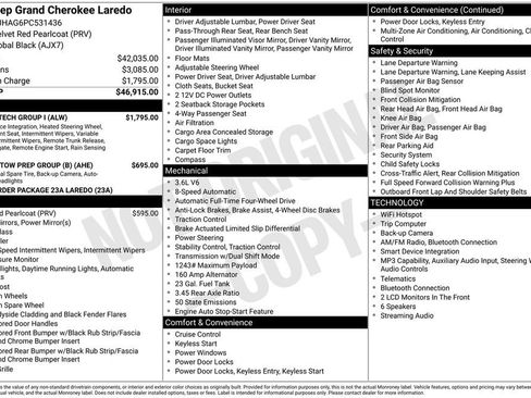 Used 2023 Jeep Grand Cherokee Laredo w/ Luxury Tech Group I AWD/4WD image 1