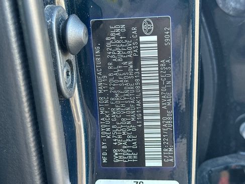 Certified 2020 Toyota Camry SE w/ Carpet Mat Package image 27