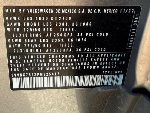 Certified 2023 Volkswagen Taos SE w/ Panoramic Sunroof Package AWD/4WD image 24