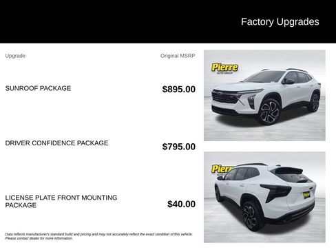 Used 2025 Chevrolet Trax RS w/ Sunroof Package FWD image 13