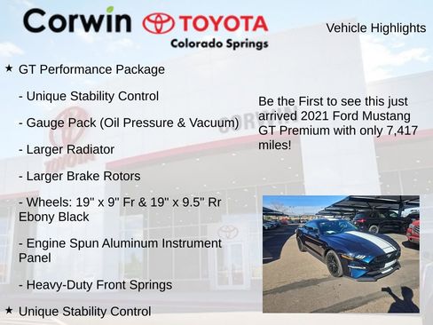 Used 2021 Ford Mustang GT Premium w/ GT Performance Package image 4