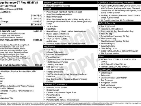 New 2026 Dodge Durango GT w/ Tow 'N Go Package AWD/4WD image 6