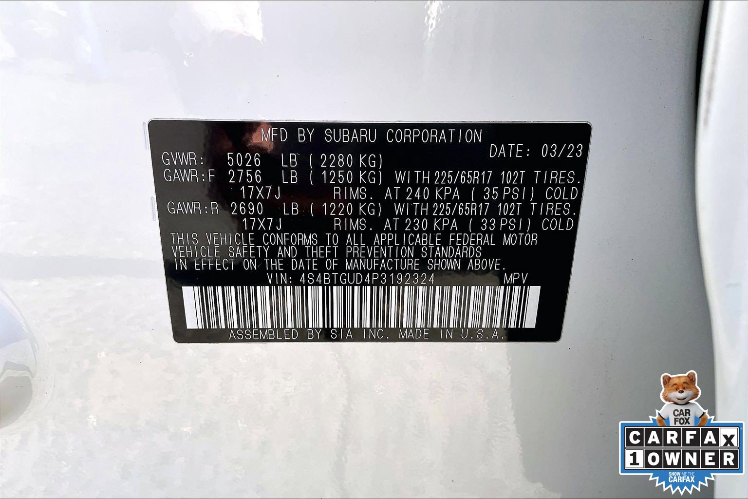 Certified 2023 Subaru Outback Wilderness AWD/4WD image 32