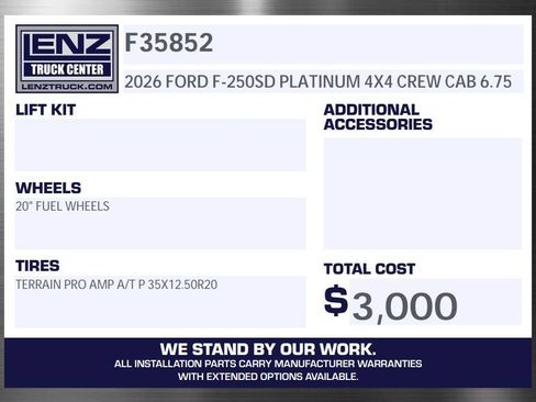 Used 2026 Ford F250 Platinum AWD/4WD image 2