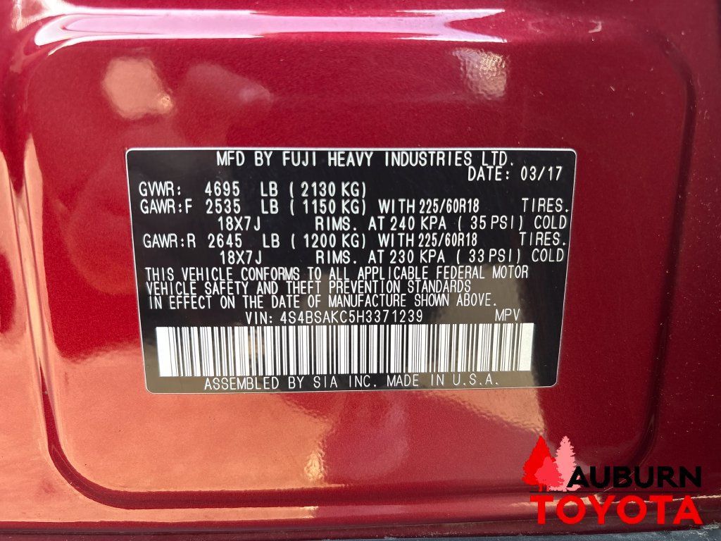 Used 2017 Subaru Outback 2.5i Limited AWD/4WD image 27