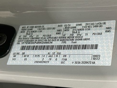 Used 2024 Ford F150 XLT w/ Equipment Group 302A MID RWD image 33