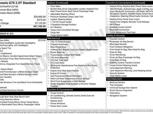 Used 2023 Genesis G70 2.0T image 17