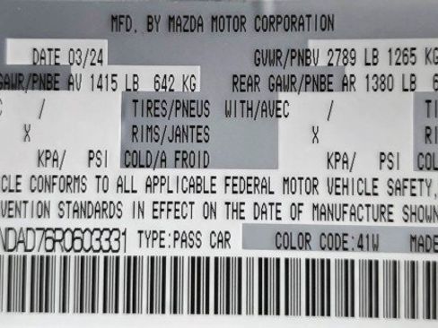 Used 2024 MAZDA MX-5 Miata Grand Touring w/ Weather Package RWD image 38
