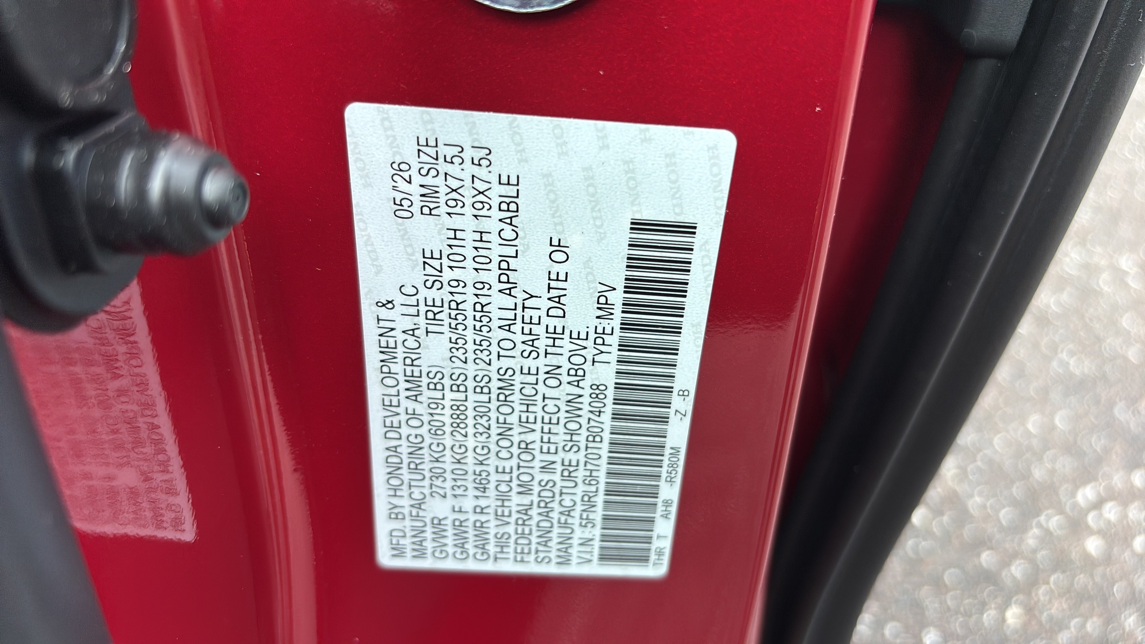 New 2026 Honda Odyssey Sport-L image 17