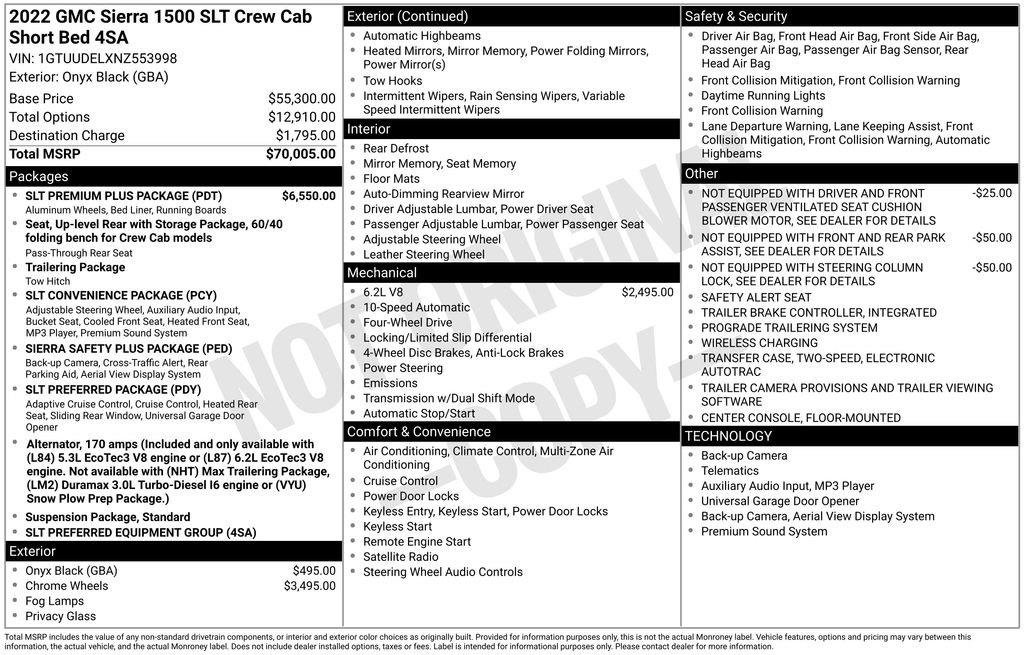 Certified 2022 GMC Sierra 1500 SLT w/ SLT Premium Plus Package AWD/4WD image 9