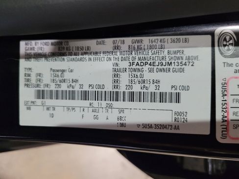Used 2018 Ford Fiesta SE w/ Cold Weather Package FWD image 33