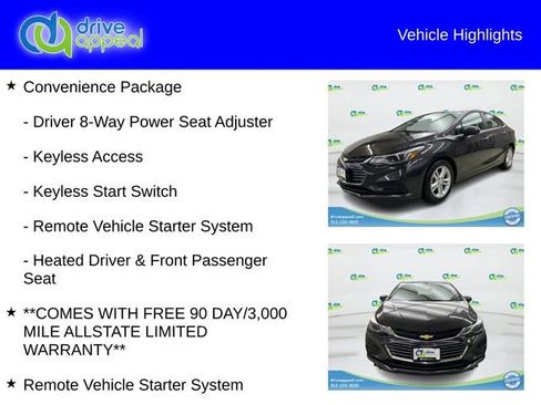 Used 2016 Chevrolet Cruze LT w/ Convenience Package FWD image 12