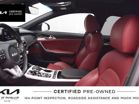 Certified 2022 Kia Stinger GT2 w/ Red Interior Color Package RWD image 11