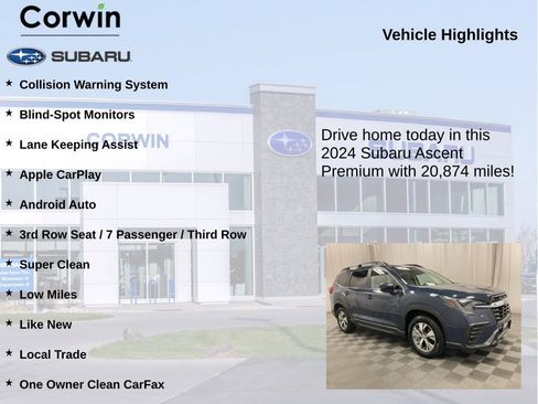Used 2024 Subaru Ascent Premium w/ Convenience Package AWD/4WD image 6