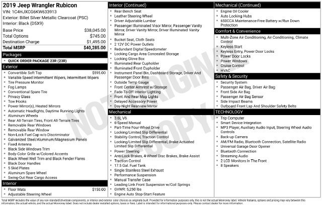 Used 2019 Jeep Wrangler Rubicon AWD/4WD image 28