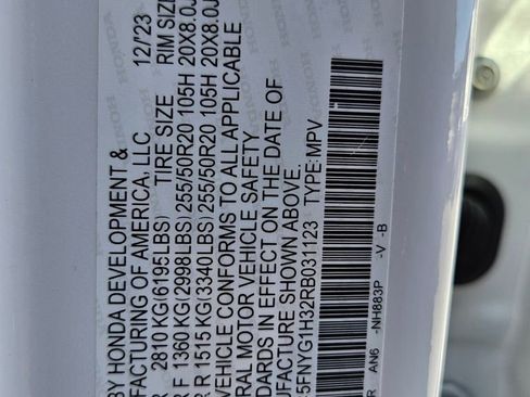 Certified 2024 Honda Pilot Sport image 19