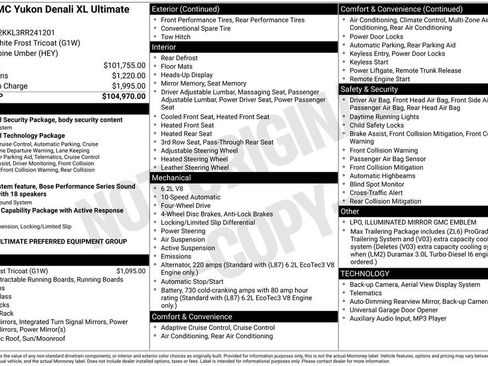 Certified 2024 GMC Yukon XL Denali Ultimate AWD/4WD image 6
