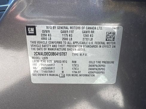 Used 2011 Chevrolet Equinox LT w/ Driver Convenience Package FWD image 14