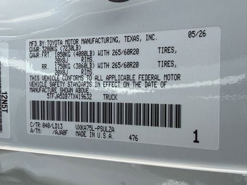 New 2026 Toyota Tundra Limited AWD/4WD image 28