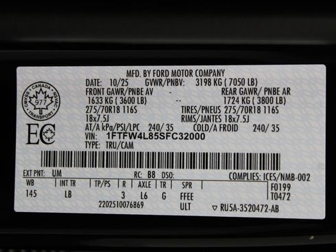 Used 2025 Ford F150 Tremor AWD/4WD image 77