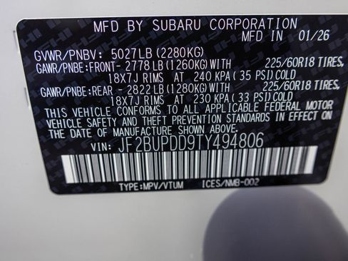 New 2026 Subaru Outback Limited image 50