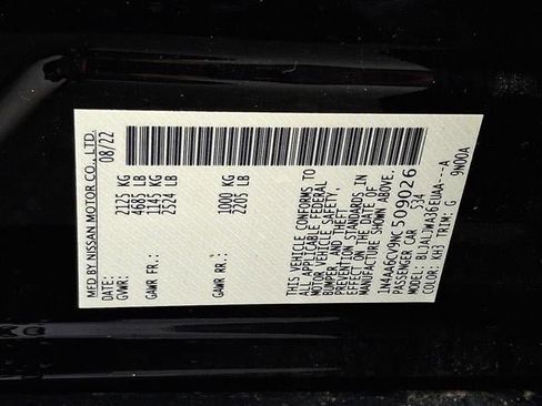 Used 2022 Nissan Maxima SV w/ Floor Mat Group image 28