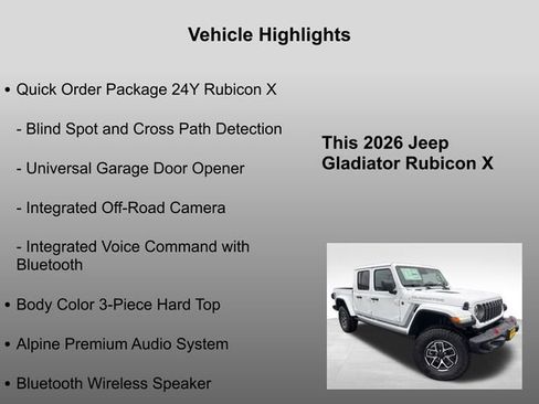 New 2026 Jeep Gladiator Rubicon image 15