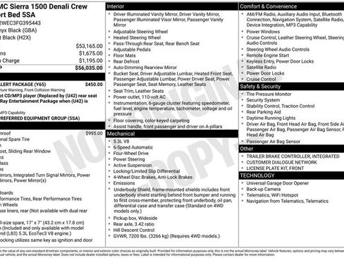 Used 2015 GMC Sierra 1500 Denali w/ Driver Alert Package AWD/4WD image 6