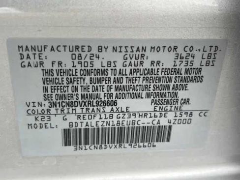 Certified 2024 Nissan Versa S w/ S Plus Package FWD image 35
