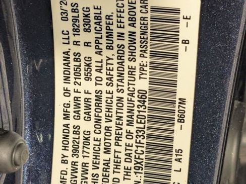 Used 2020 Honda Civic EX image 32