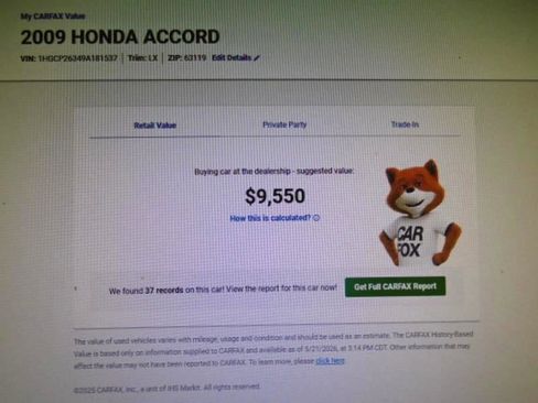 Used 2009 Honda Accord LX image 10