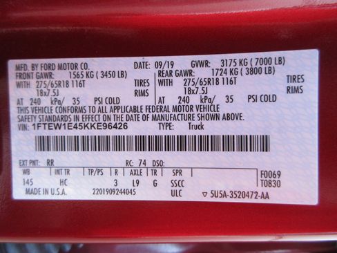 Used 2019 Ford F150 Lariat w/ Equipment Group 502A Luxury AWD/4WD image 51
