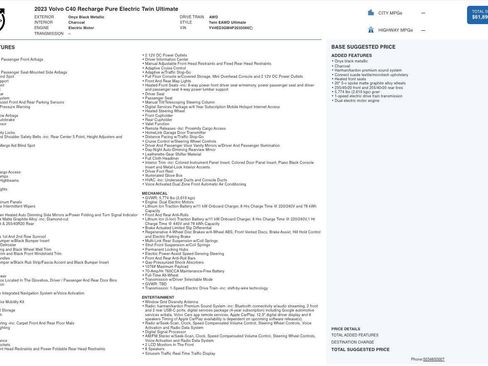 Used 2023 Volvo C40 P8 Recharge Ultimate image 5