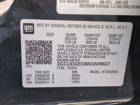 Used 2022 Chevrolet Silverado 1500 LTZ w/ LTZ Premium Package image 37