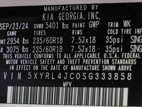 Certified 2025 Kia Sorento S FWD image 28