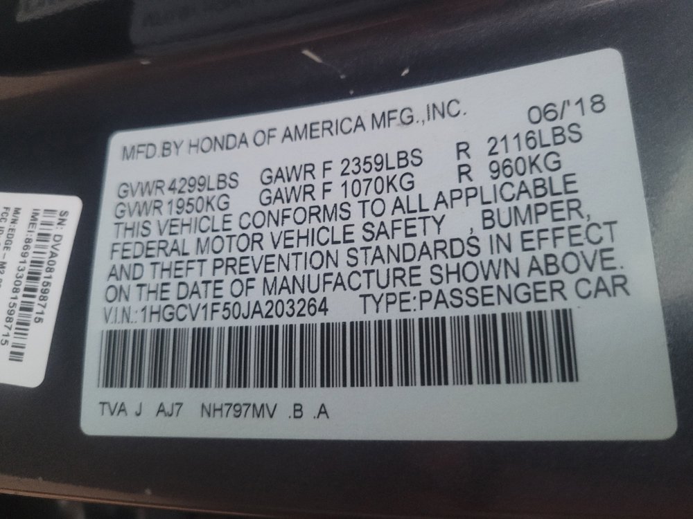 Used 2018 Honda Accord EX-L image 33