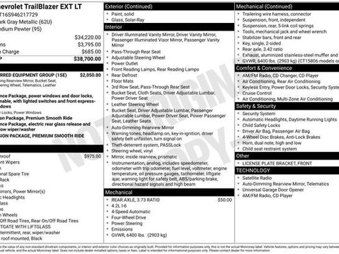 Used 2004 Chevrolet TrailBlazer 4WD w/ LT Preferred Equipment Group image 15